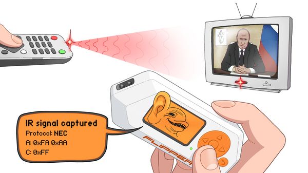 Taking over TVs with Flipper Zero Infrared Port